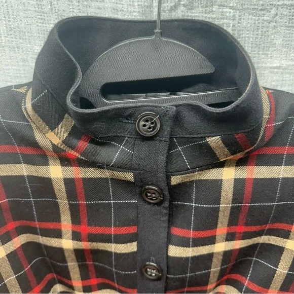 Vintage Pendleton 100’/, Wool Plaid Blazer Jacket 6 Petite Red Tan Black Tartan - Picture 9 of 12